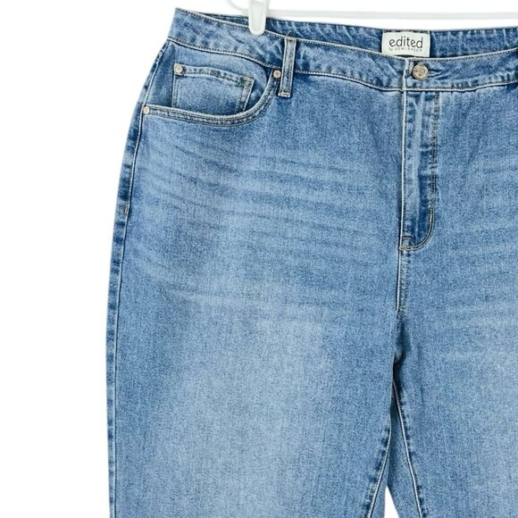 Edited by Remi Bader Women's Denim Jeans Plus Sz 20W Loose Fit Straight Leg NWT - Picture 7 of 12